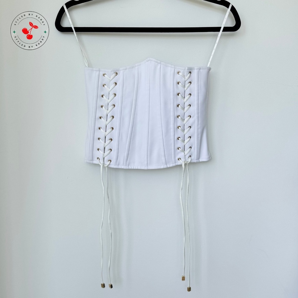 Elisabetta Franchi Bustier in White
